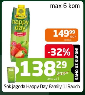 Sok jagoda Happy Day Family 1l Rauch