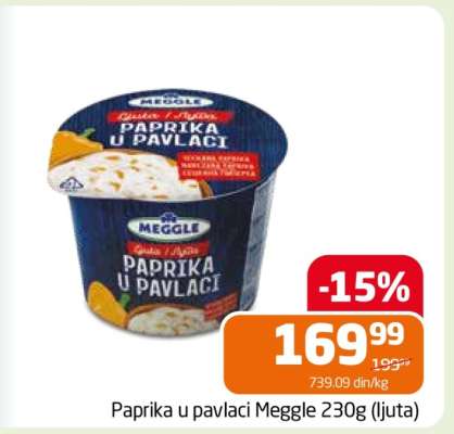 Paprika u pavlaci Meggle 230g (ljuta)