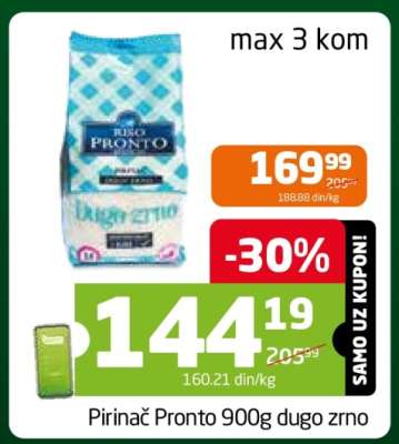 Pirinač Pronto 900g dugo zrno