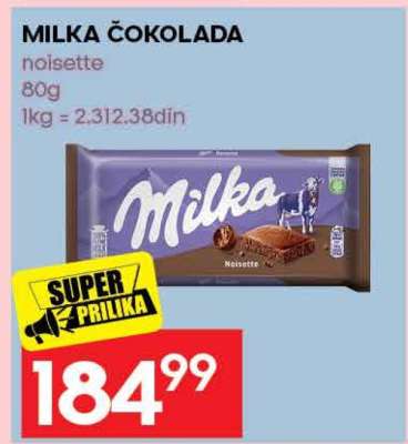 MILKA ČOKOLADA