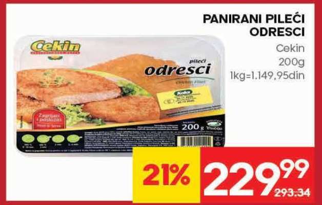 Panirani pileći odresci