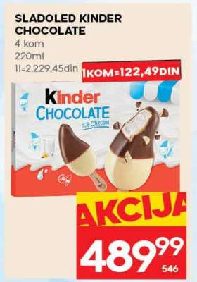 SLADOLED KINDER CHOCOLATE