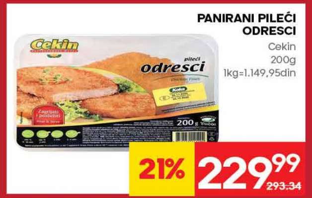 Panirani pileći odresci