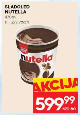 SLADOLED NUTELLA
