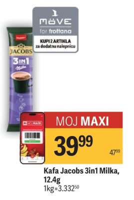 Kafa Jacobs 3in1 Milka, 12,4g