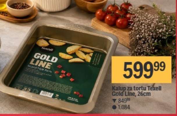 Kalup za tortu Texell Gold Line, 26cm
