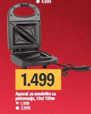 Aparat za sendviče za putovanja 12v 120w