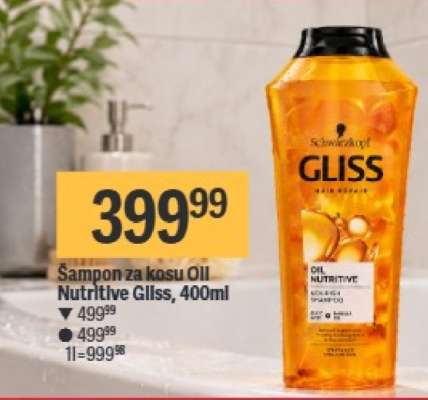Šampon za kosu Oil Nutritive Gliss, 400ml