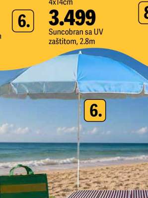 Suncobran sa UV zaštitom, 2.8m
