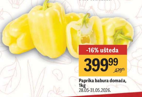 Paprika babura domaća 1kg