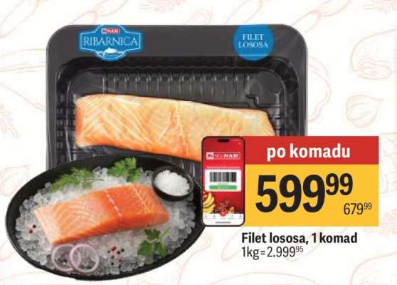 Filet lososa, 1 komad