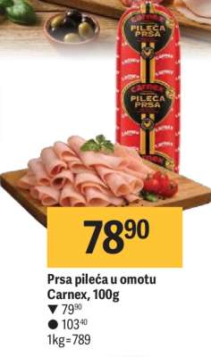 Prsa pileća u omotu Carnex 100g