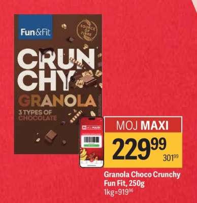 Granola Choco Crunchy Fun Fit, 250g