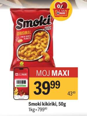 SMOKI kikiriki 50g
