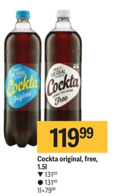 Cockta original free 1,5l