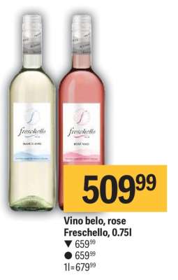 Vino belo , rose Freschello 0.75L
