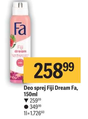 Deo sprej Fiji Dream Fa, 150ml