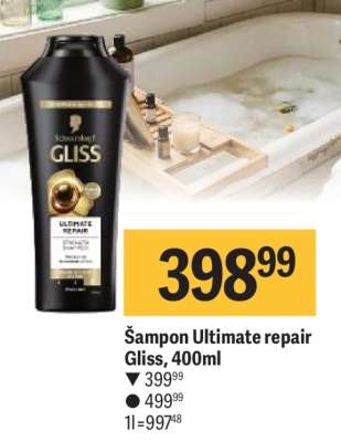 Šampon Ultimate repair Gliss 400ml