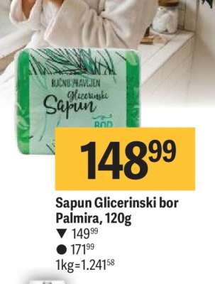 Sapun Glicerinski bor Palmira 120g