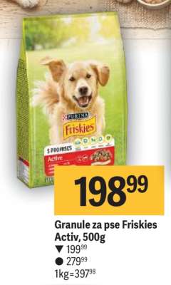 Granule za pse Friskies Activ, 500g