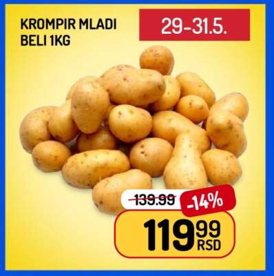 Krompir mladi beli 1kg