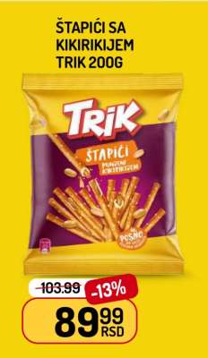Štapići sa kikirikijem Trik 200g