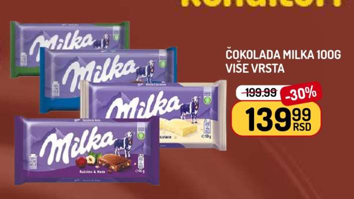 Čokolada Milka 100g