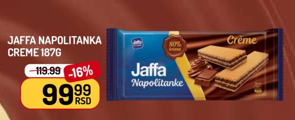 Jaffa Napolitanka Creme 187g