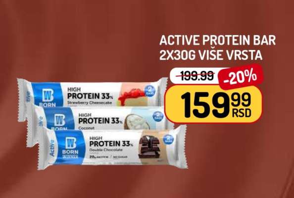 ACTIVE PROTEIN BAR 2x30g