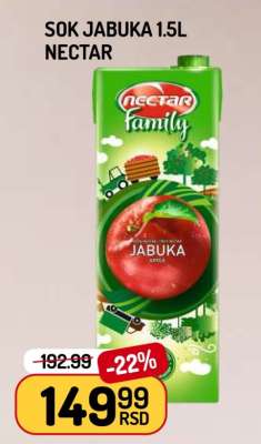 Sok Jabuka 1.5L Nectar