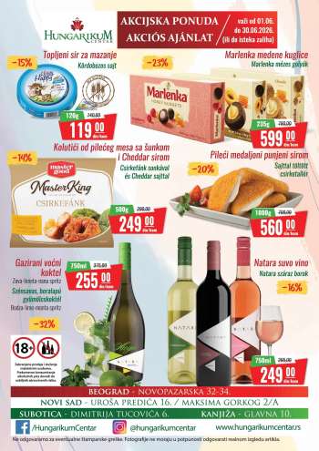 Hungarikum Centar katalog - 01.06.2026 - 30.06.2026.