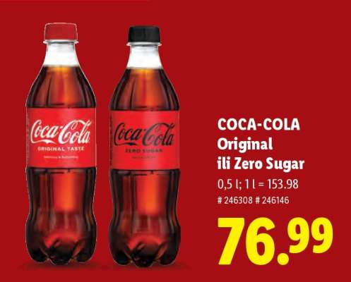 Coca-Cola Original ili Zero Sugar