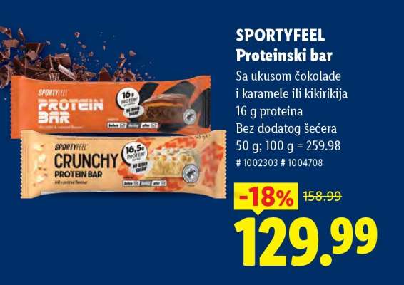 SPORTYFEEL Proteinski bar