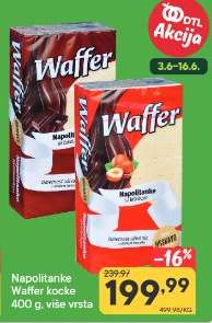 Napolitanke Waffer kocke