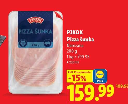 Pikok Pizza šunka