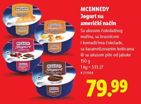 Mcennedy Jogurt na američki način