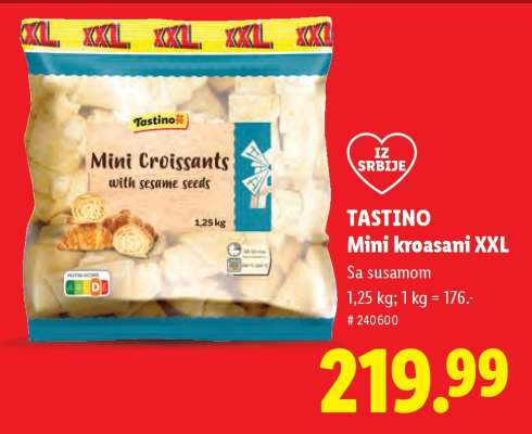 TASTINO Mini kroasani XXL