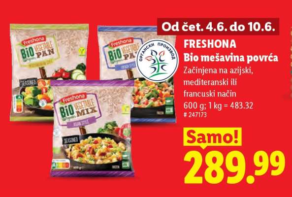 Freshona Bio mešavina povrća