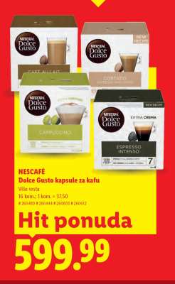 Nescafé Dolce Gusto kapsule za kafu