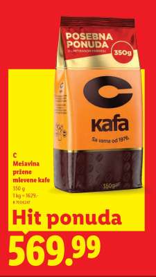 C Mešavina pržene mlevene kafe