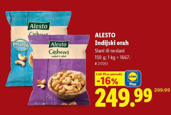 Alesto Indijski orah