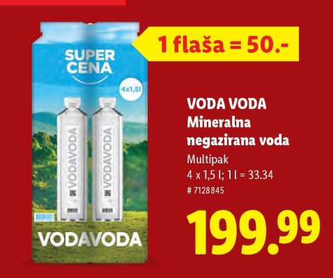 Voda Voda Mineralna negazirana voda