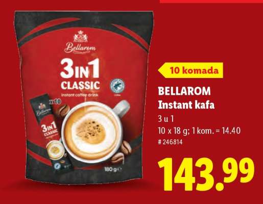 Bellarom Instant kafa