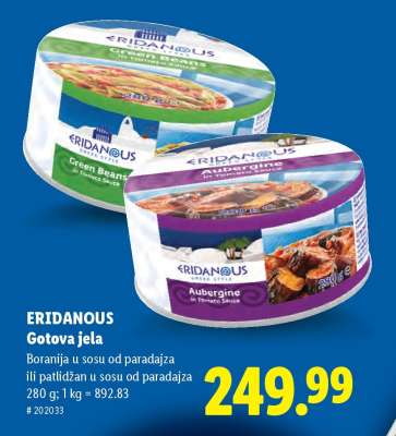 Eridanous Gotova jela