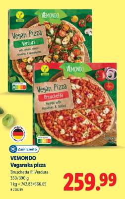 VEMMONDO Veganska pizza