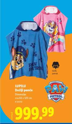 LUPILU Dečiji pončo