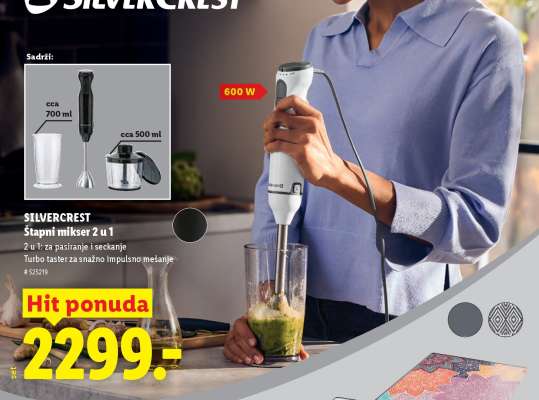 SILVERCREST Štapni mikser 2 u 1