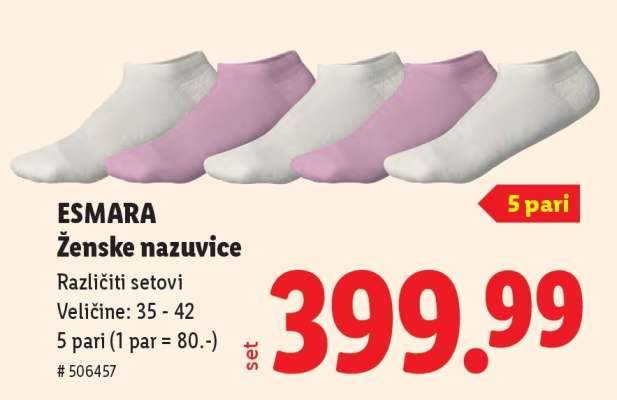 ESMARA Ženske nazuvice