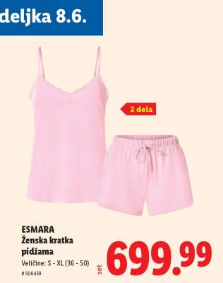 ESMARA Ženska kratka pidžama