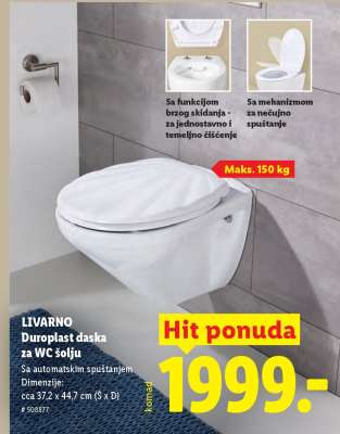 Livarno Duroplast daska za WC šolju